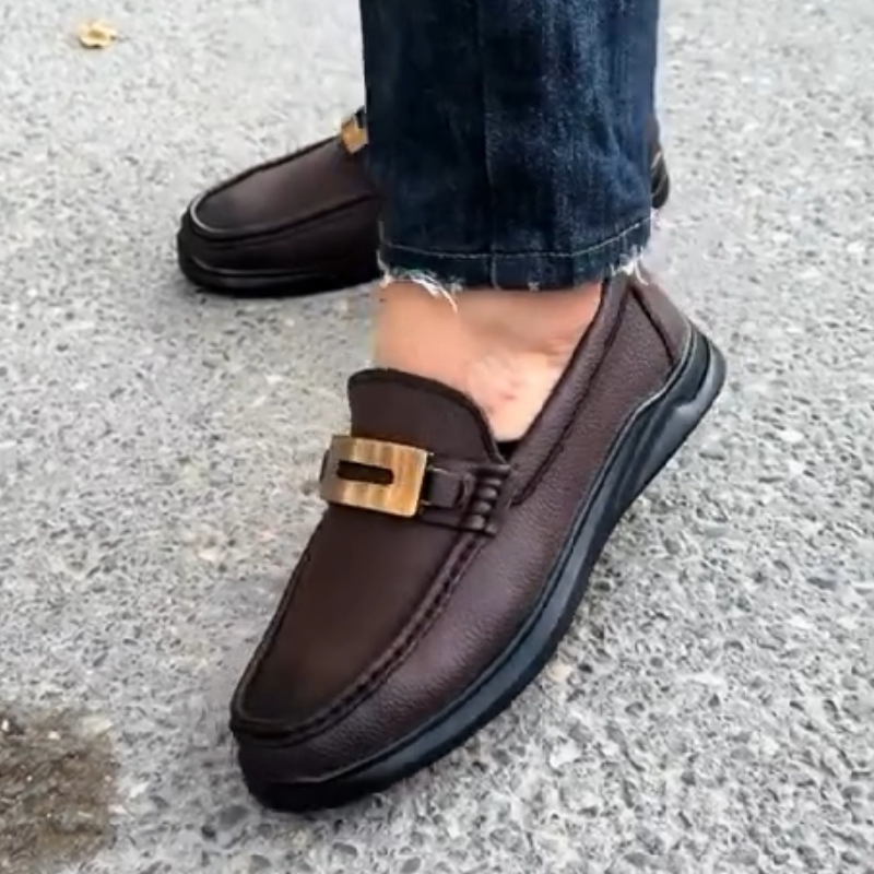 Men's Brown Soft Leather Loafers