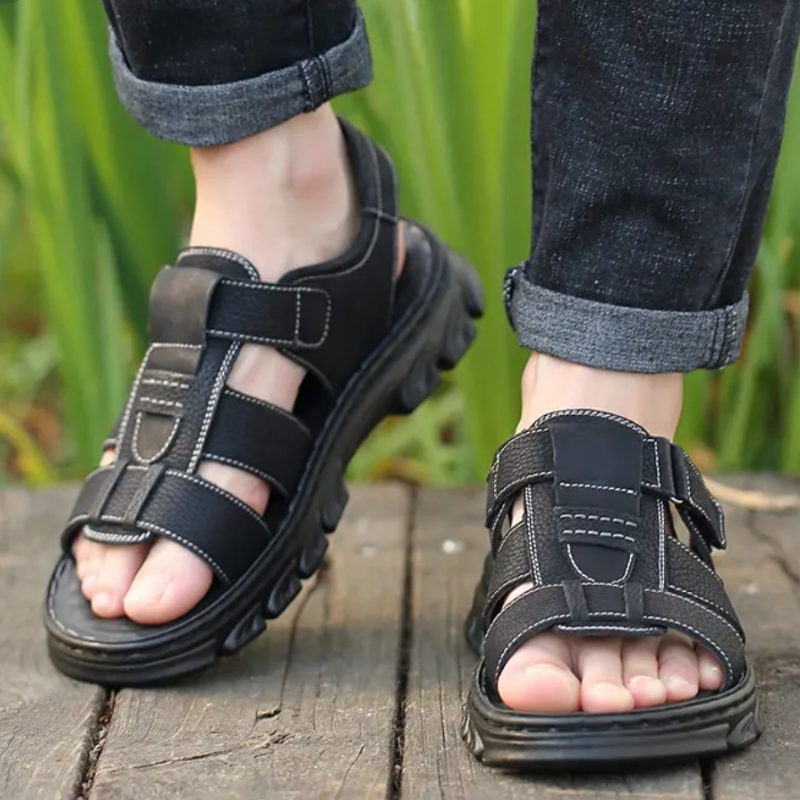 Men's Casual Leather Soft Sole Sandals