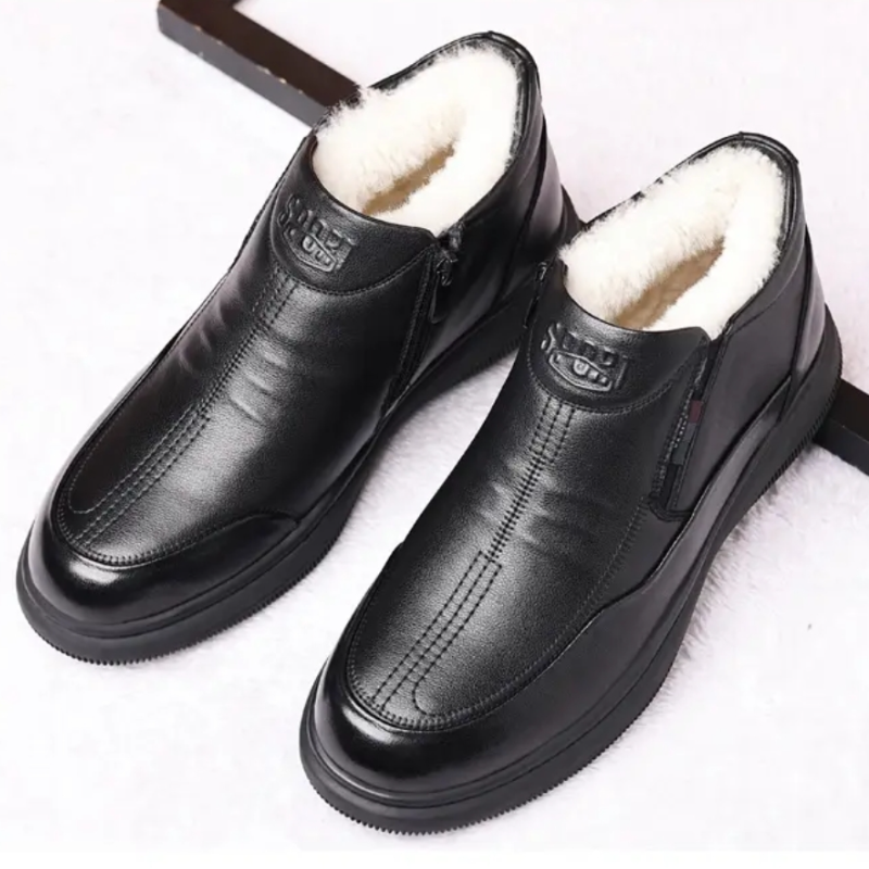 Genuine Leather Soft-Sole Lined Boots