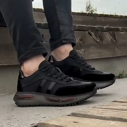 Men's Black Soft-Sole Casual Shoes