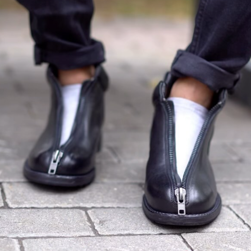 Men's Casual Fashion Zipper Ankle Boots