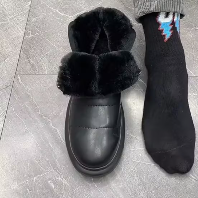 Men's Fleece-Lined Chelsea Boots