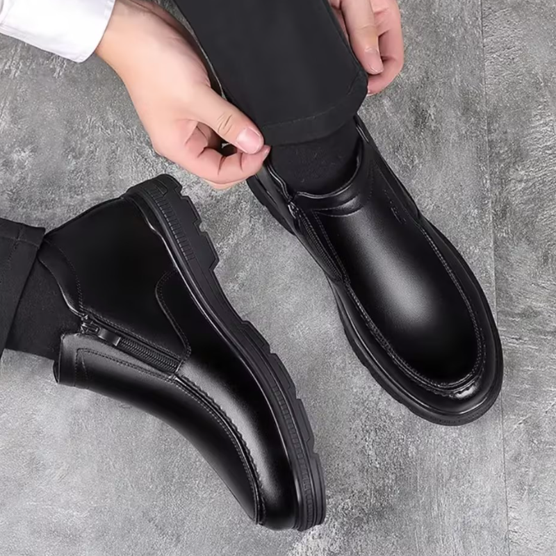 Genuine Leather Soft-Sole Thermal Boots