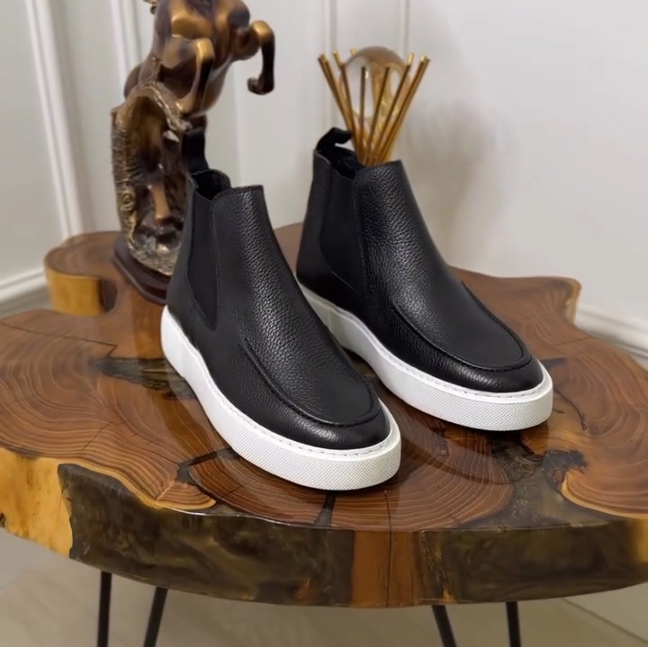 ✅High -quality Dedication✅Men's Classic Genuine Cowhide High-top Casual Shoes