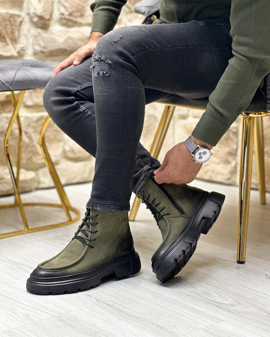 ✅High -quality Dedication✅Men's Vintage Classic Solid Suede Casual Boots