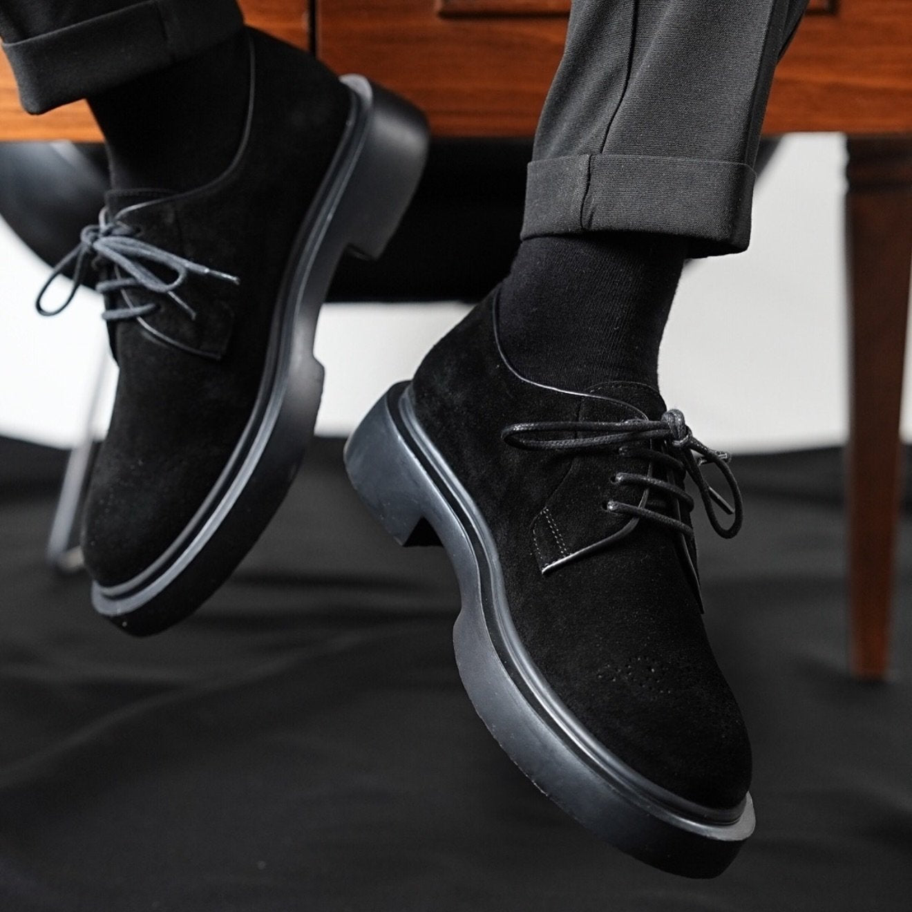✅High -quality Dedication✅Men's Handmade Classic Suede Casual Shoes