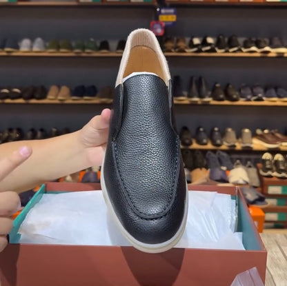 ✅High -quality Dedication✅Men's New High Quality Textured Genuine Leather Casual Shoes