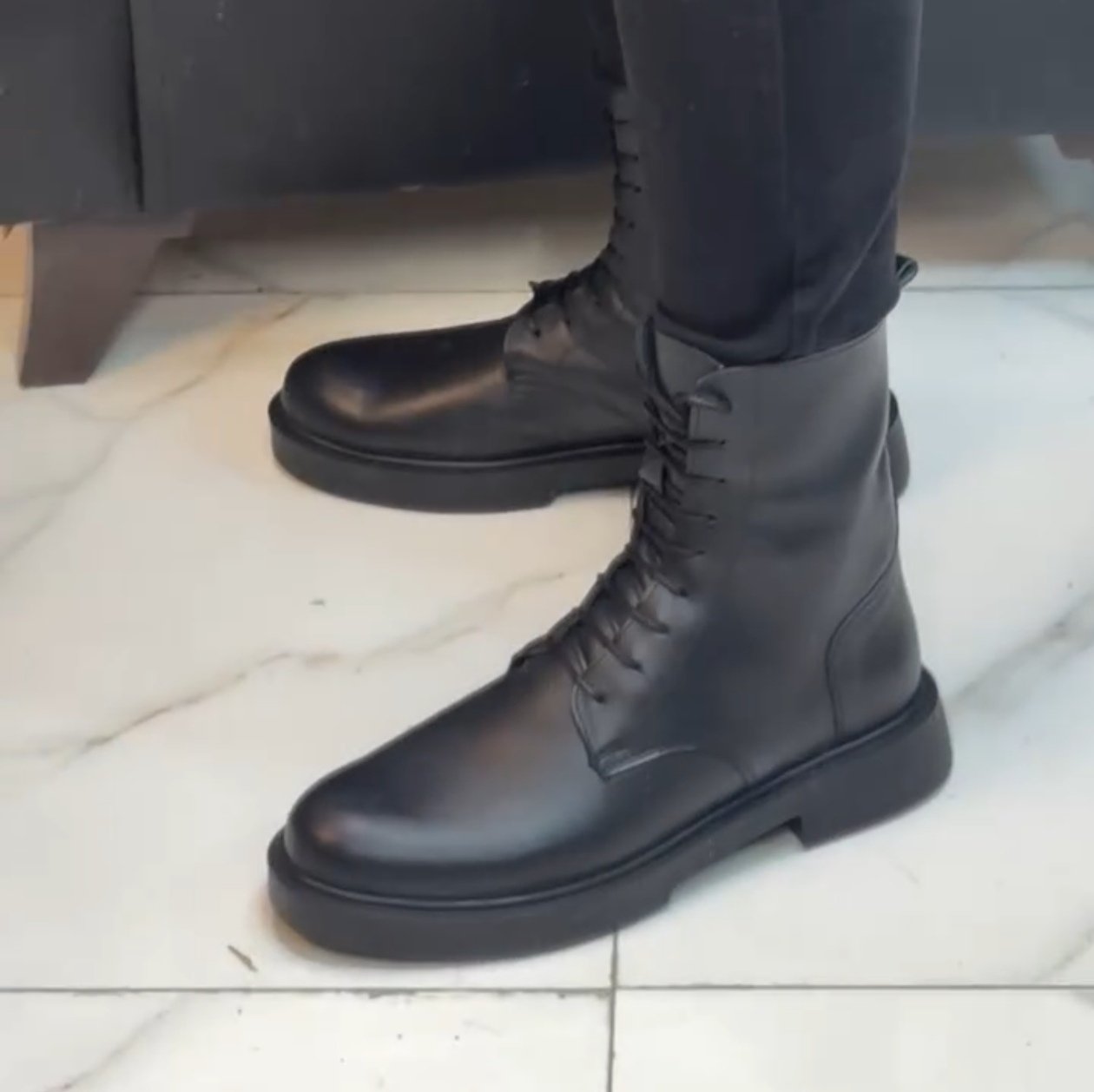 New Handmade Genuine Leather Men's Waterproof Non-slip Casual Boots
