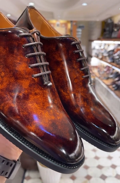 ✅High -quality Dedication✅Men's Premium Glossy Leather Casual Shoes