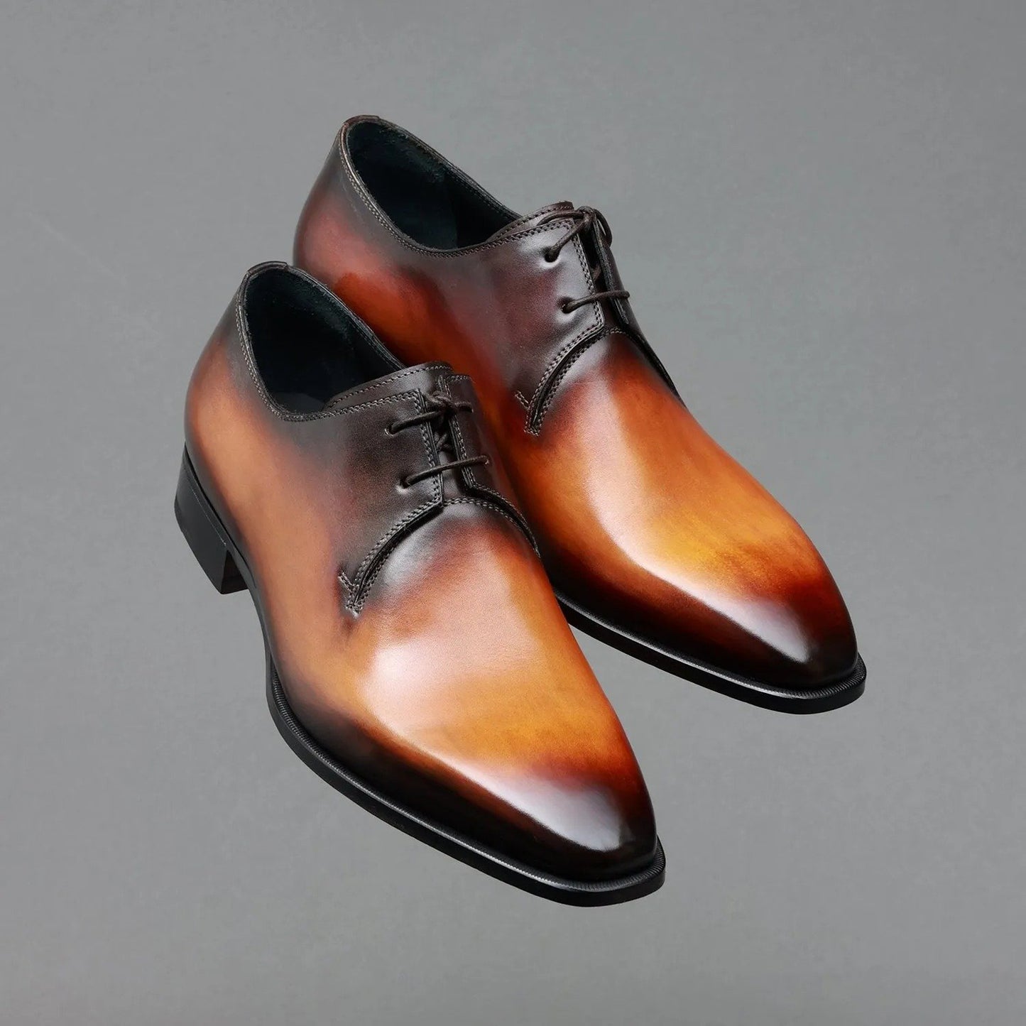 ✅High -quality Dedication✅Men's Light Brown Genuine Leather Formal & Casual Shoes