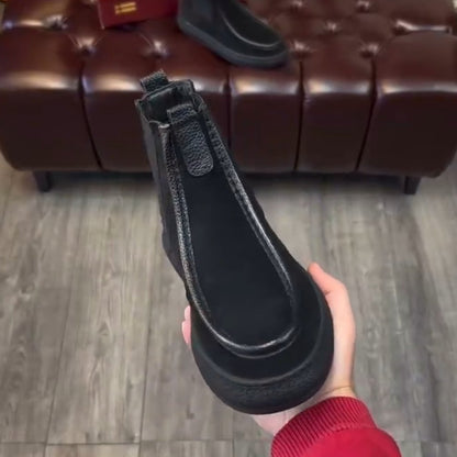 ✅High -quality Dedication✅Men's Handmade Classic Suede High-top Casual Shoes