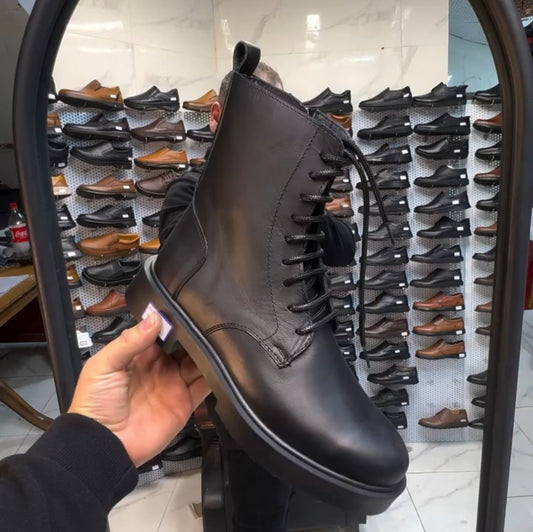 New Handmade Genuine Leather Men's Waterproof Non-slip Casual Boots