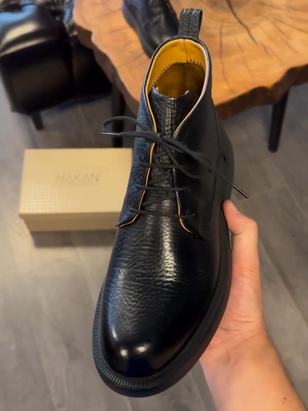 ✅High -quality Dedication✅Men's New Genuine Leather Classic Casual High Top Shoes