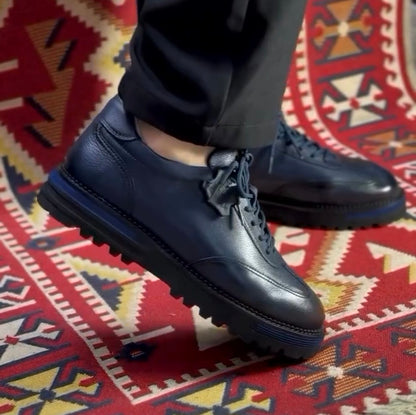 ✅High -quality Dedication✅Men's New Blue High Quality Genuine Leather Versatile Casual Shoes