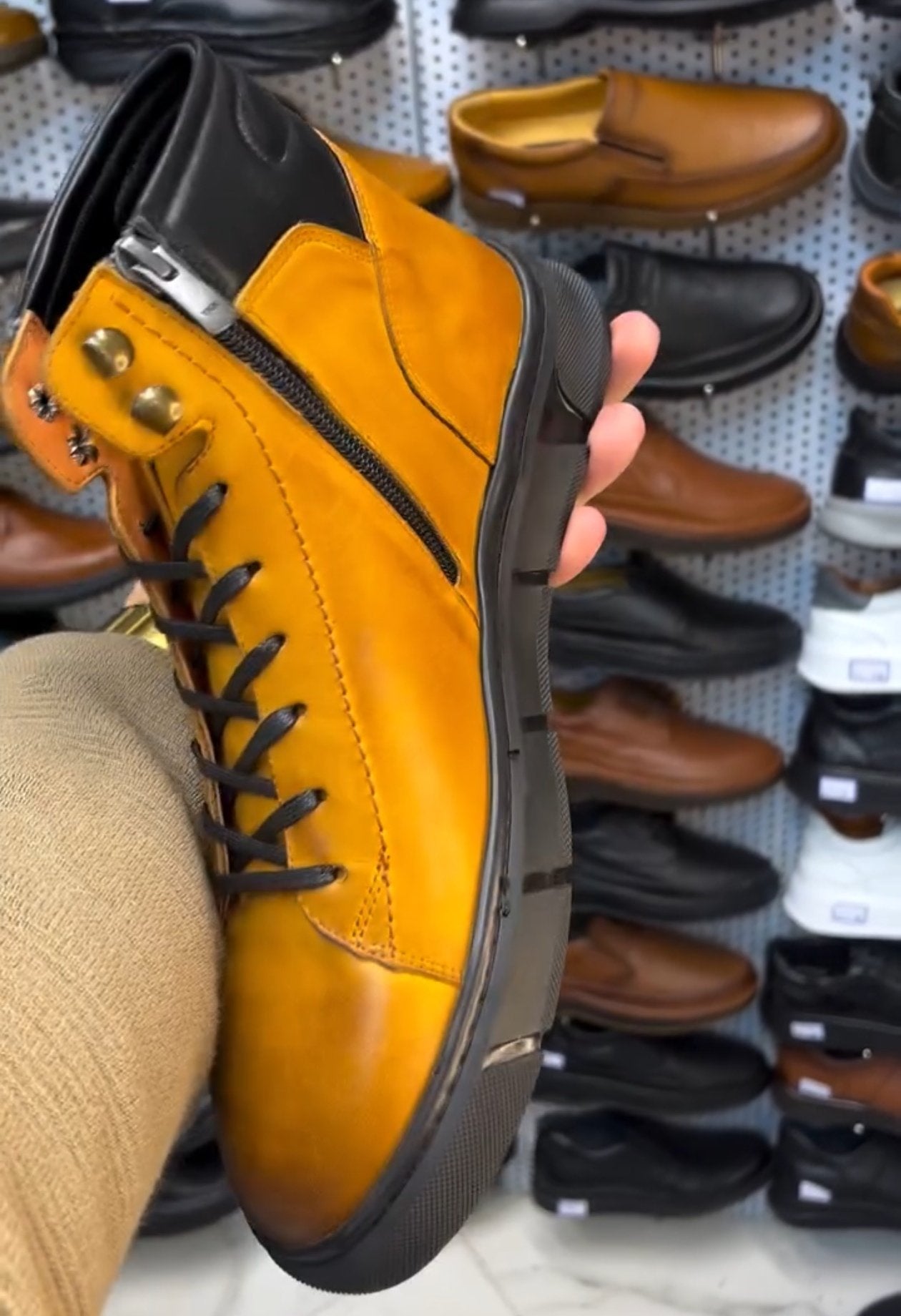 New Handmade Genuine Leather Men's Versatile Casual Boots