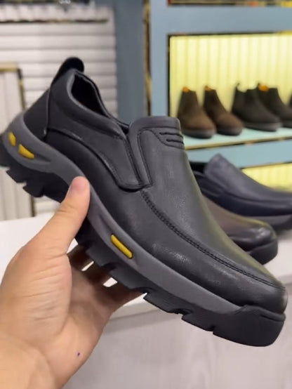 ✅High -quality Dedication✅Men's Winter Genuine Leather Non-slip Cotton Shoes