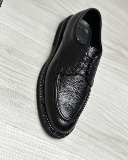 ✅High -quality Dedication✅Men's Classic Black Genuine Leather Casual Shoes