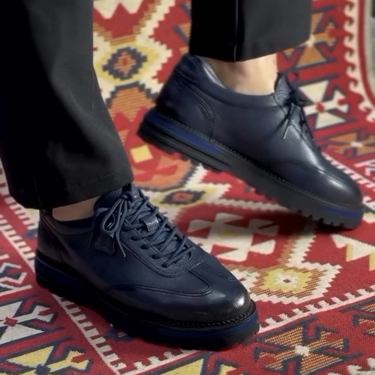 ✅High -quality Dedication✅Men's New Blue High Quality Genuine Leather Versatile Casual Shoes