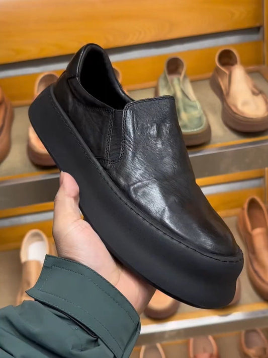 ✅High -quality Dedication✅Men's New High-quality Genuine Leather Versatile Slip-on Casual Shoes