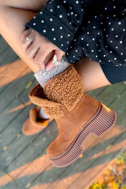 Women's New Winter Wool Warm Mid-calf Snow Boots