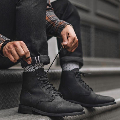 ✅High -quality Dedication✅Men's Retro Classic Solid Color Genuine Cowhide Casual Boots