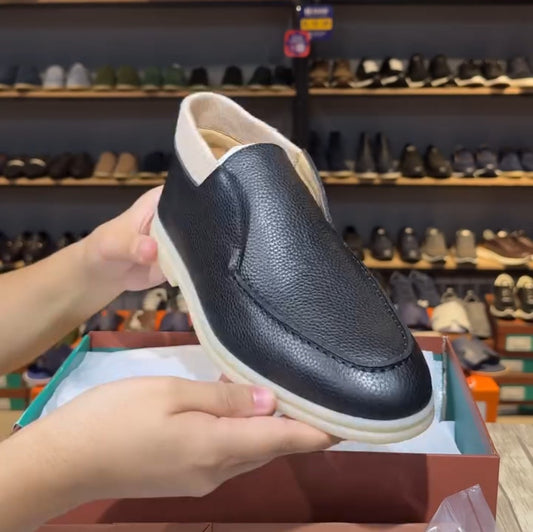 ✅High -quality Dedication✅Men's New High Quality Textured Genuine Leather Casual Shoes