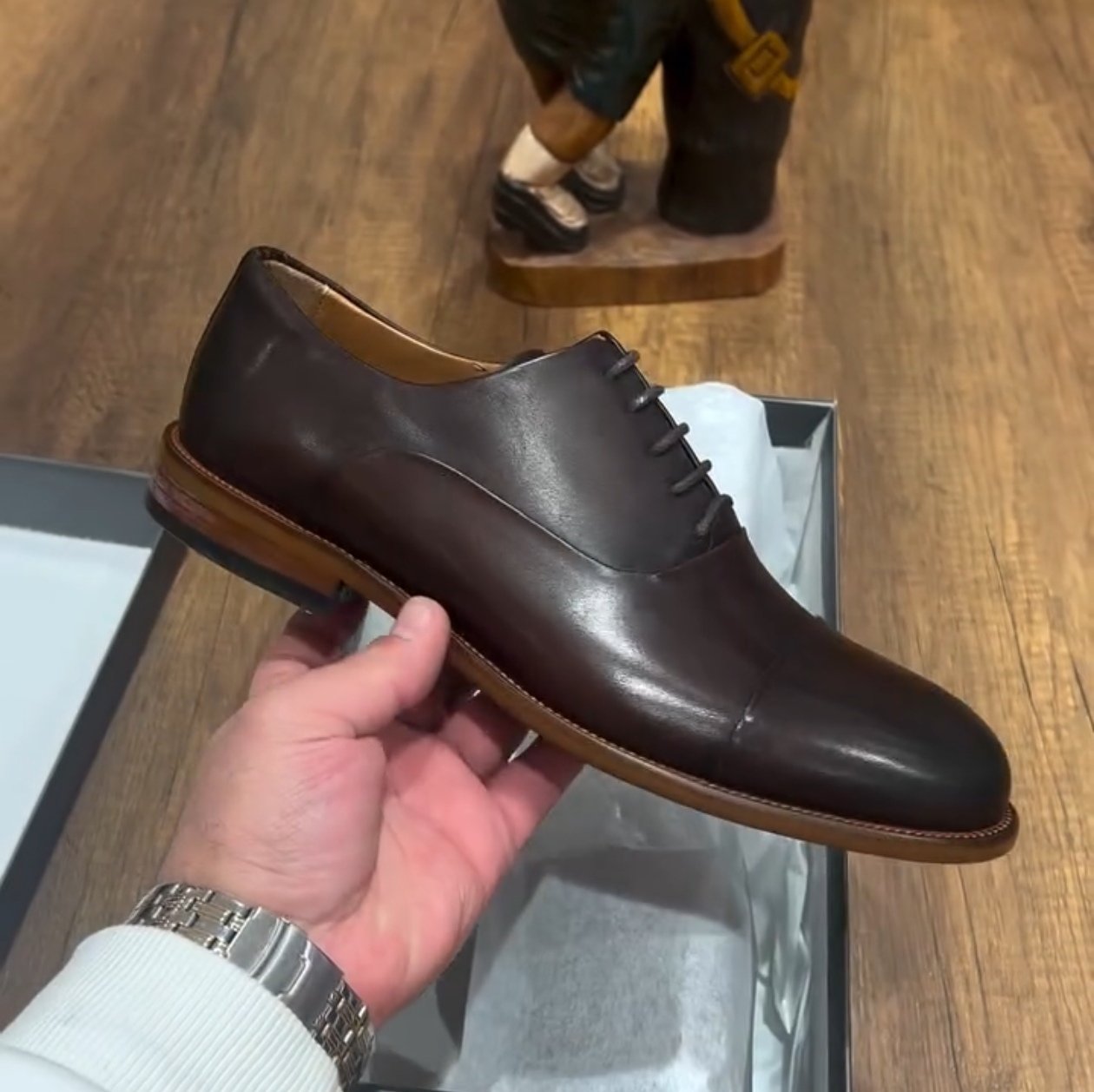 Men's Handmade Classic Brown Leather Casual Shoes