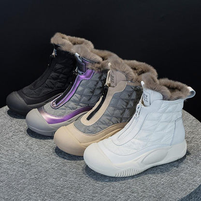 2023 New Winter Wool Thick-soled Waterproof Snow Boots