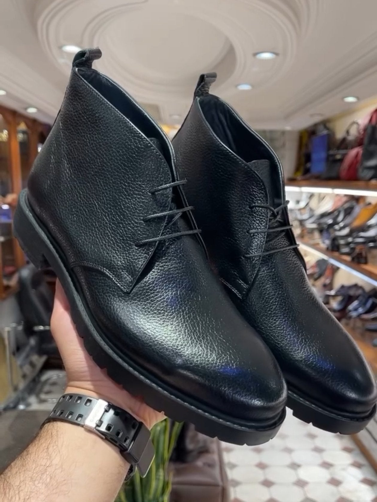 ✅High -quality Dedication✅Men's High-end Genuine Leather High-top Casual Shoes