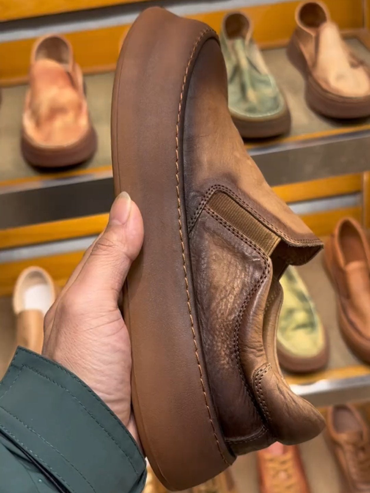 ✅High -quality Dedication✅Men's New High-quality Brown Genuine Leather Versatile Slip-on Casual Shoes