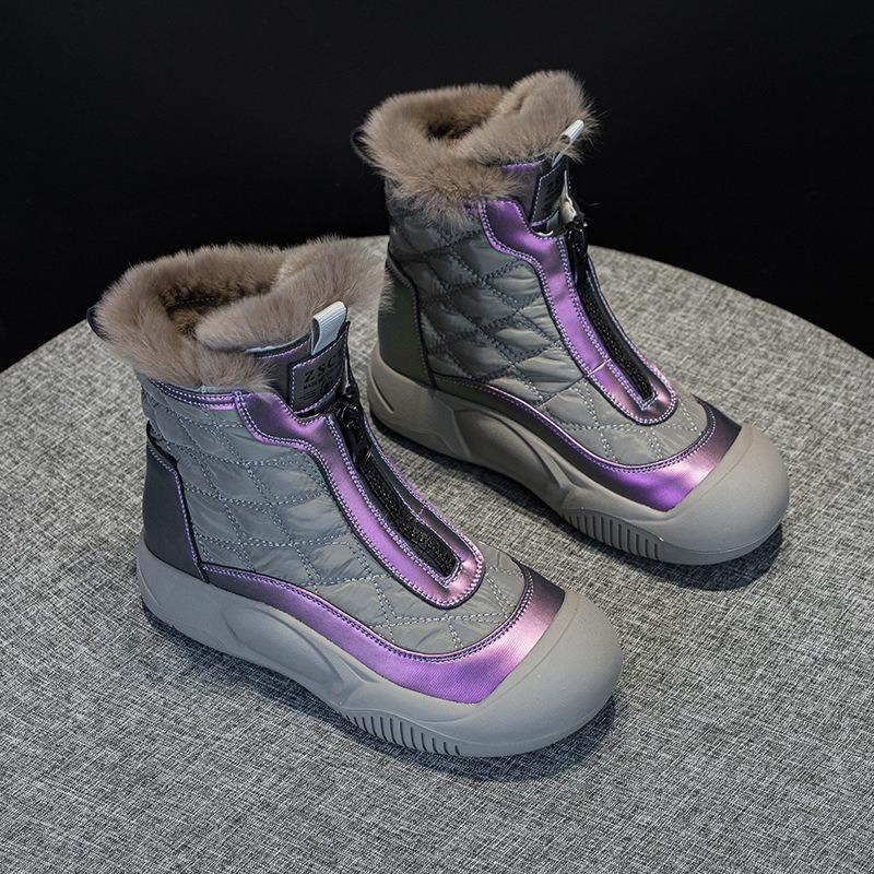 2023 New Winter Wool Thick-soled Waterproof Snow Boots