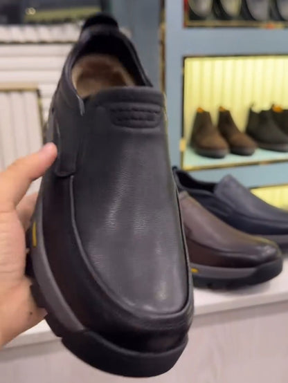 ✅High -quality Dedication✅Men's Winter Genuine Leather Non-slip Cotton Shoes