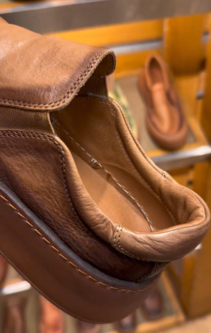 ✅High -quality Dedication✅Men's New High-quality Brown Genuine Leather Versatile Slip-on Casual Shoes