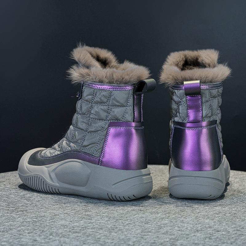 2023 New Winter Wool Thick-soled Waterproof Snow Boots