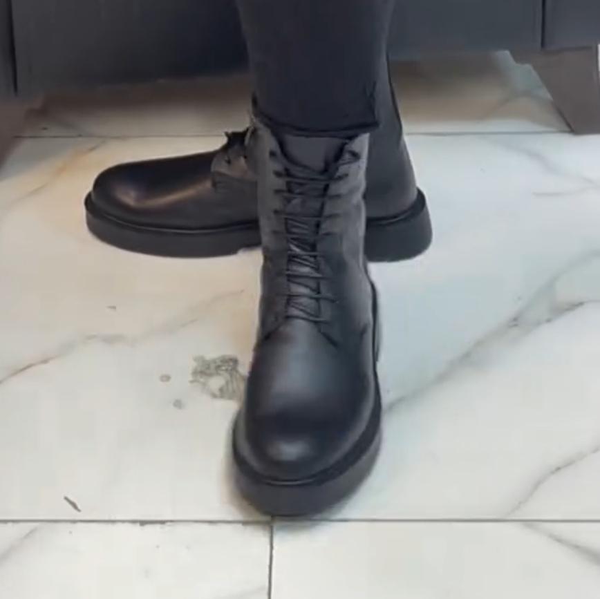 New Handmade Genuine Leather Men's Waterproof Non-slip Casual Boots