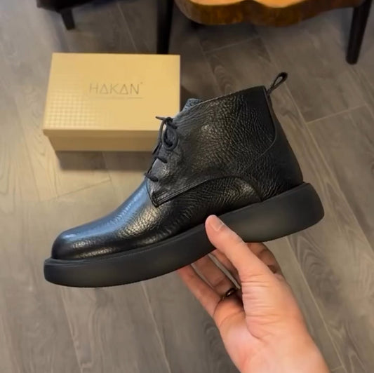 ✅High -quality Dedication✅Men's New Genuine Leather Classic Casual High Top Shoes