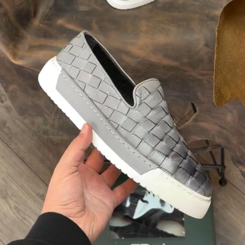 ✅High -quality Dedication✅Men's New Woven Genuine Cowhide Versatile Casual Shoes