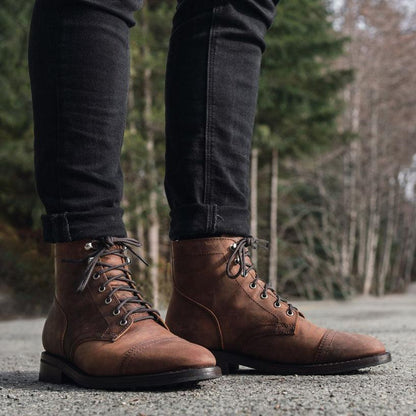 ✅High -quality Dedication✅Men's Retro Classic Solid Color Genuine Cowhide Casual Boots