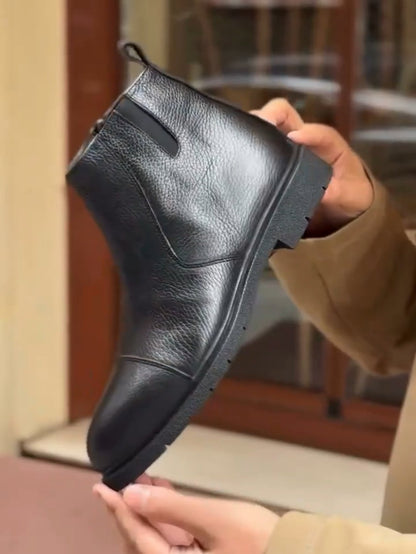 ✅High -quality Dedication✅Men's Winter Handmade Classic Suede High-top Cotton Shoes