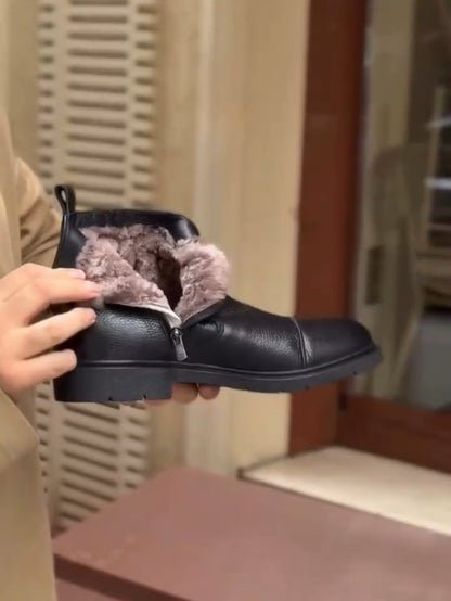 ✅High -quality Dedication✅Men's Winter Handmade Classic Suede High-top Cotton Shoes