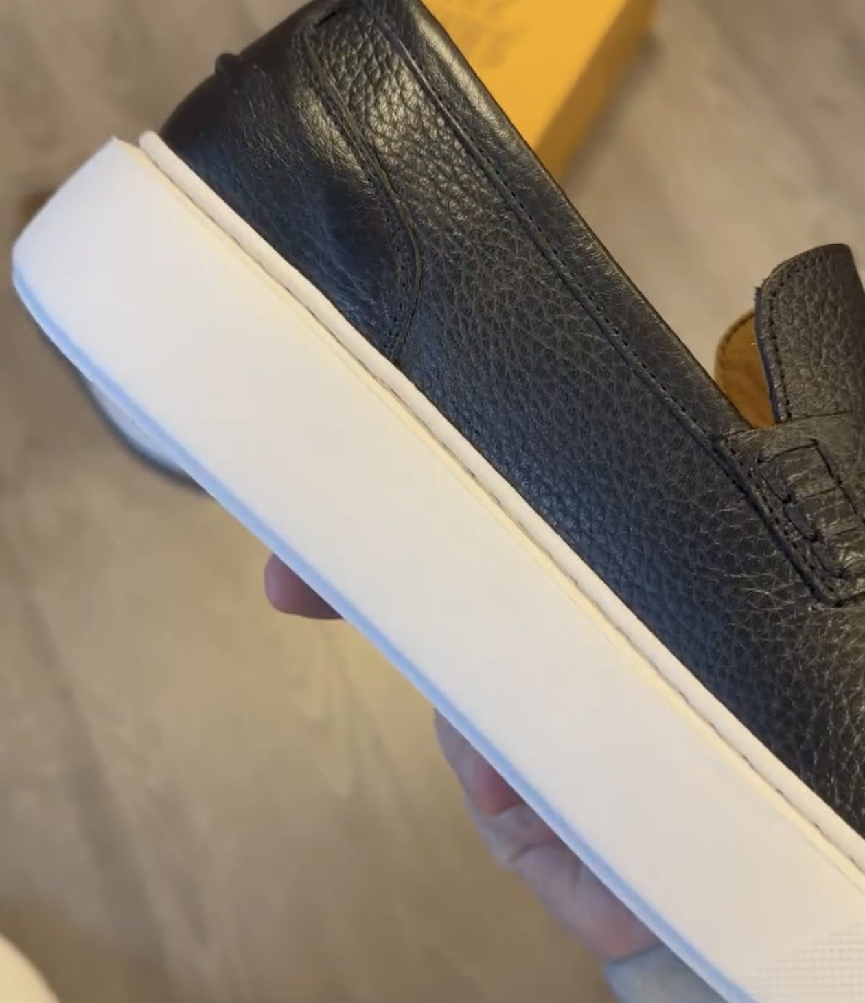 ✅High -quality Dedication✅Men’s Classic Textured Genuine Leather Slip-on Casual Shoes