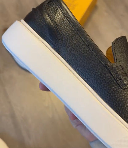 ✅High -quality Dedication✅Men’s Classic Textured Genuine Leather Slip-on Casual Shoes