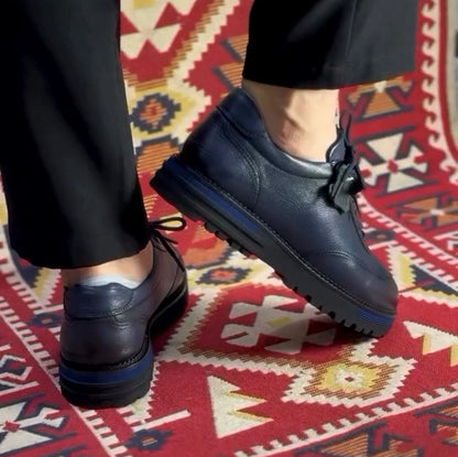 ✅High -quality Dedication✅Men's New Blue High Quality Genuine Leather Versatile Casual Shoes