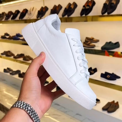 ✅High -quality Dedication✅Men's New Solid Color Genuine Leather Classic Casual Shoes