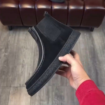✅High -quality Dedication✅Men's Handmade Classic Suede High-top Casual Shoes