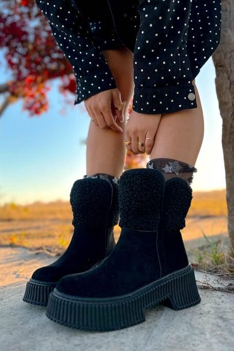 Women's New Winter Wool Warm Mid-calf Snow Boots