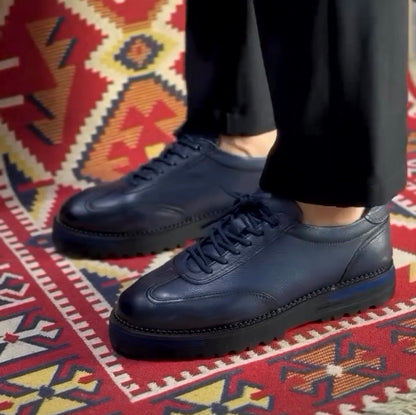 ✅High -quality Dedication✅Men's New Blue High Quality Genuine Leather Versatile Casual Shoes