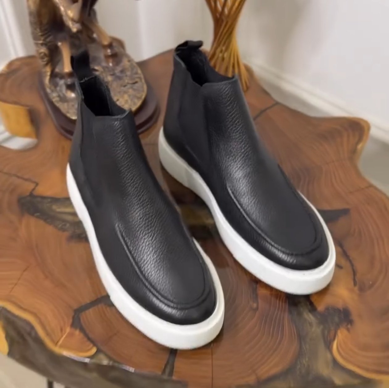 ✅High -quality Dedication✅Men's Classic Genuine Cowhide High-top Casual Shoes