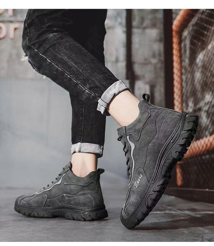 Men's Winter High-top Wool Warm Sports and Casual Shoes