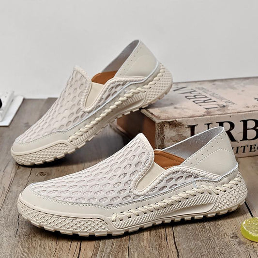 Summer Mesh Breathable Plus Size Platform Slip-on Shoes